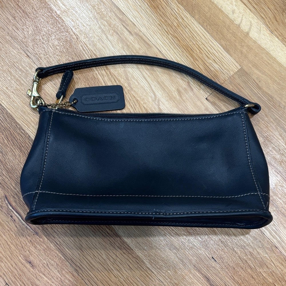 Coach Black Leather Shoulder Bag